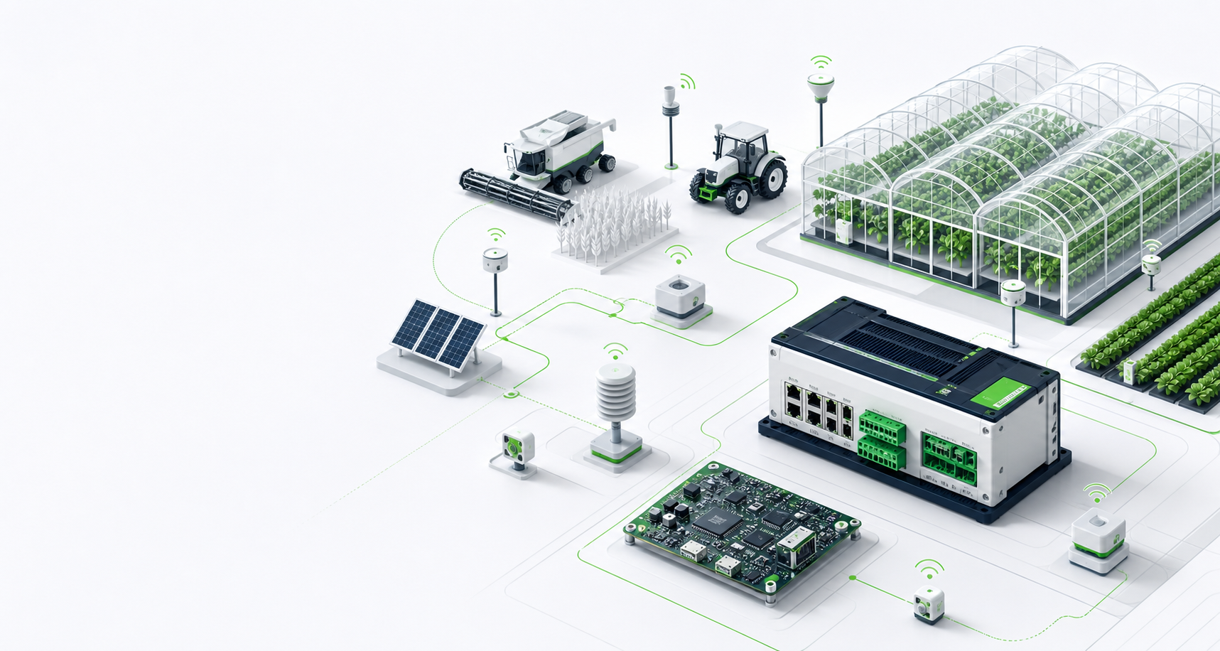 Inteligentne gospodarstwo z czujnikami, automatyką i elektroniką
